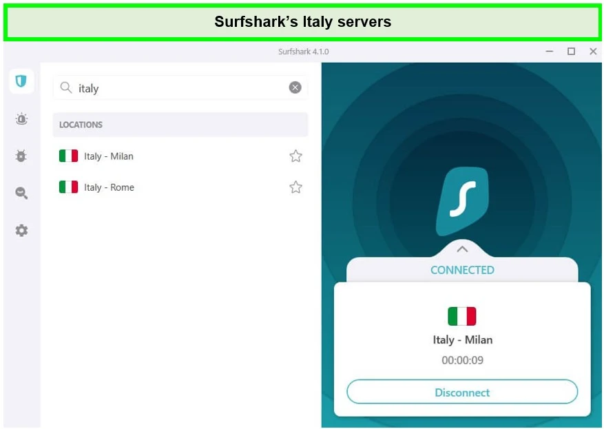 surfshark-in-Italy-servers